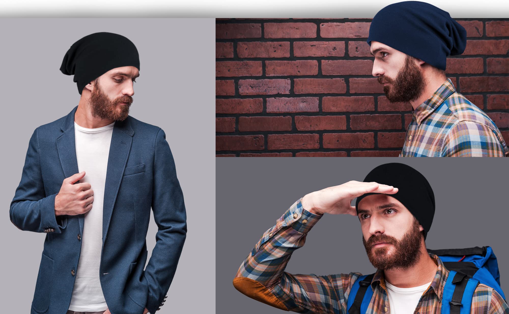 Beanie czapka męska, damska, nakrycie głowy, czapka do biegania, czapka sportowa, czapka zimowa, czapka rowerowa pod kask, do biegania, na zimę i jesień