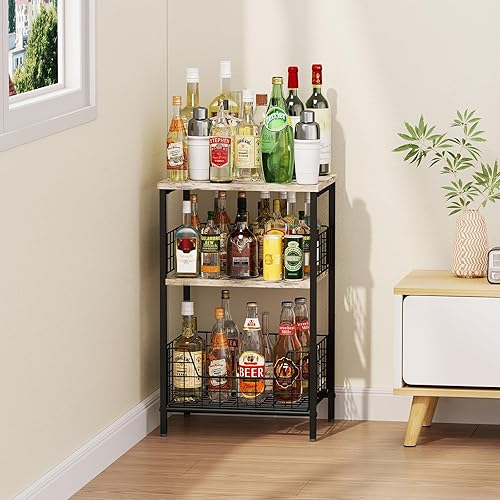 Miniatura 9 de X-cosrack Mesa auxiliar, mesa auxiliar pequeña con almacenamiento, almacenamiento de discos de vinilo, mesita de noche para sala de estar,