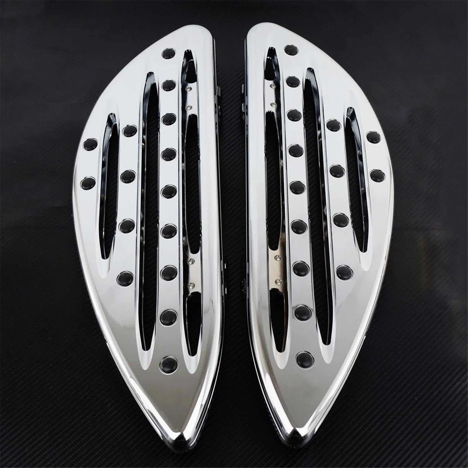 Estriberas Traseras Motocicleta Para HAR&LEY Touring Softail FL Estriberas Cromadas Para El Suelo Conductor Tablero Pie Delantero Palanca Cambio Talón Almohadilla Pedal Freno Estriberas Motocicleta
