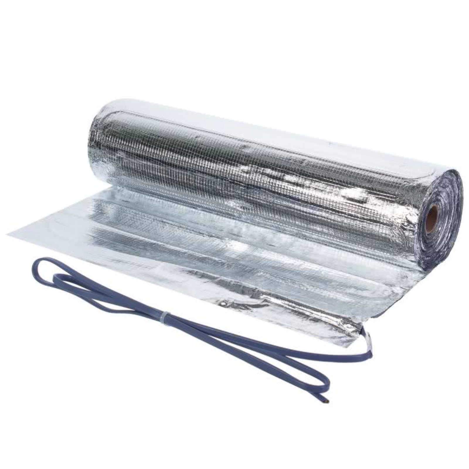 Mi-Heat Aluminiowa mata grzewcza 150 W/m² 10 m² + rura falista – elektryczne ogrzewanie podłogowe elektryczne ogrzewanie podłogowe do pływającego układania