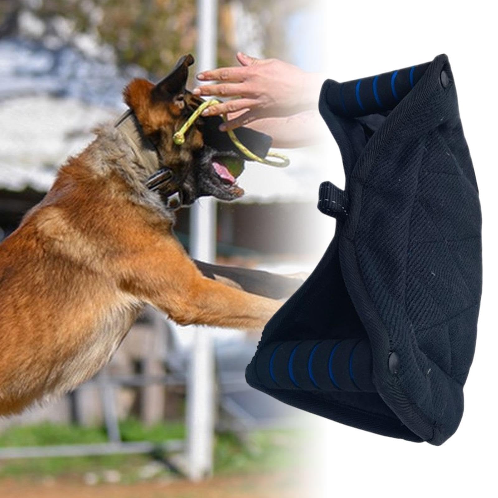 KESOTO beißkissen für das Hundetraining, Hundespielzeug zum Zerren, beißärmel für das Hundetraining, reißfest für Welpen, Schwarz