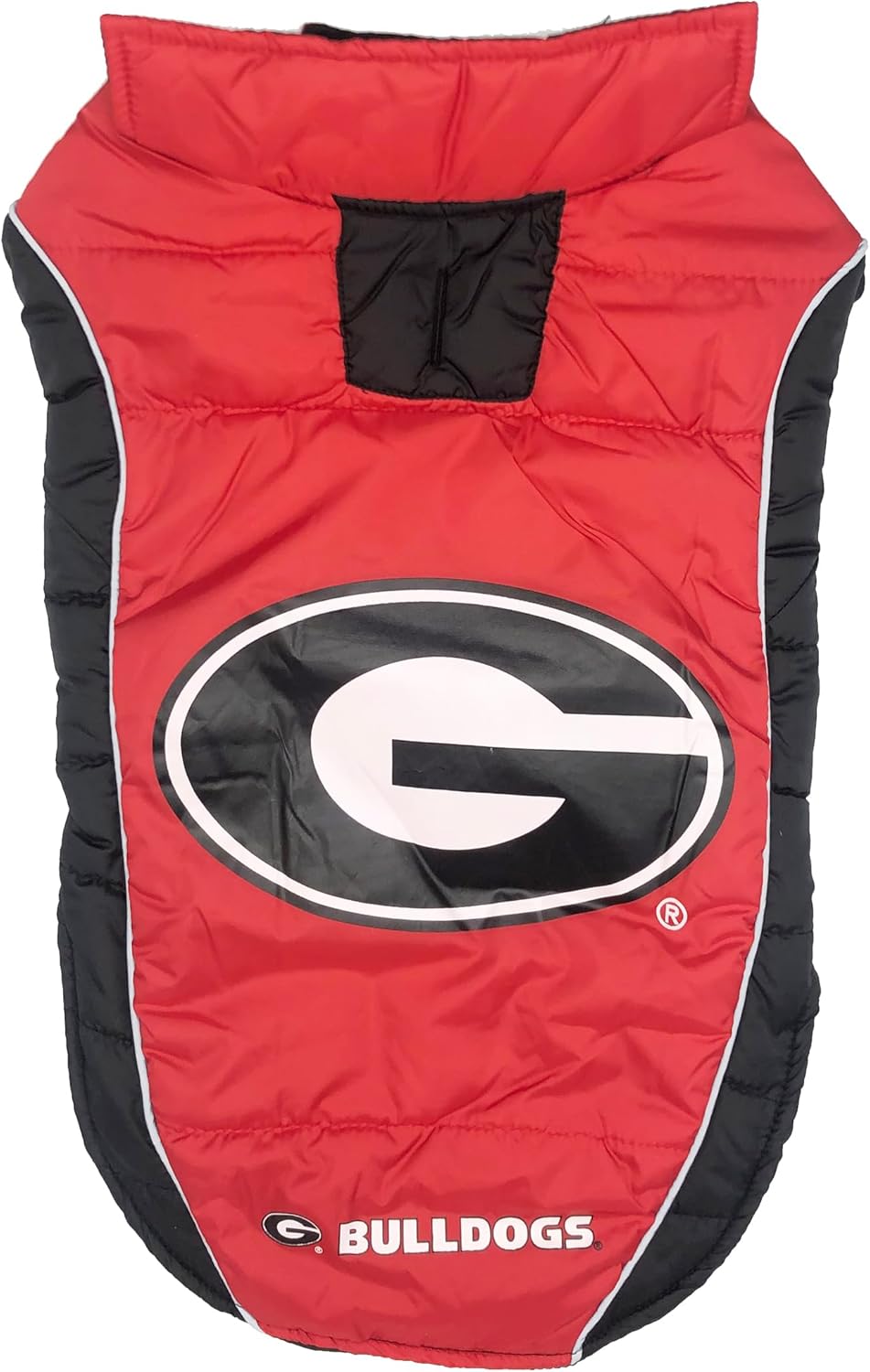 NCAA Ohio State Buckeyes Puffer Vest for Dogs & Cats, Size Large. Warm, Cozy, and Waterproof Dog Coat, for Small and Large Dogs/Cats. Best NCAA Licensed PET Warming Sports Jacket