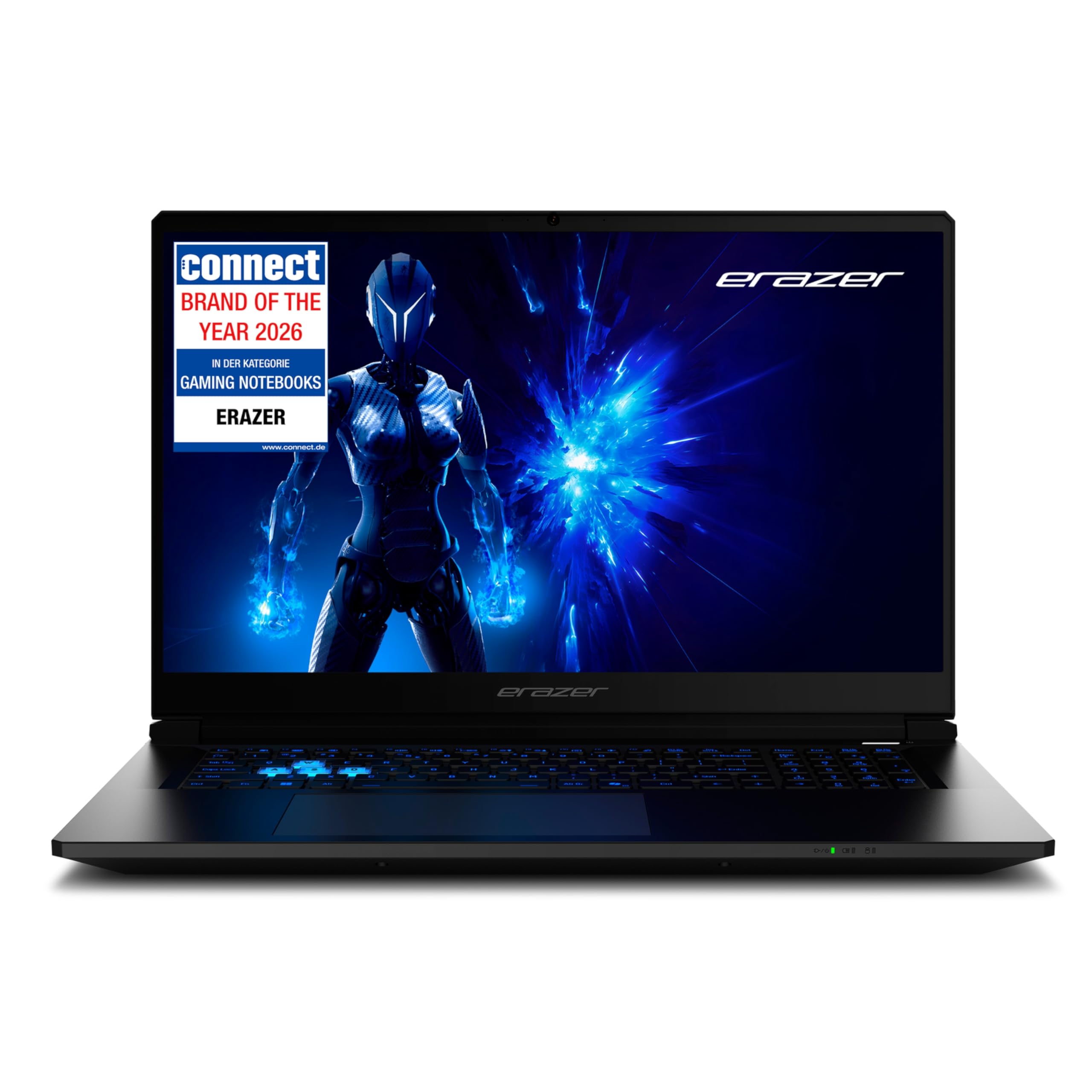 ERAZER Defender 17 P1 43,9 cm (17,3 Zoll 144Hz) Full HD Gaming Laptop (Core i7 13620H, GeForce RTX 5060 8GB GDDR7 VRAM, 16GB DDR5 RAM, 1TB PCIe SSD, ohne OS)