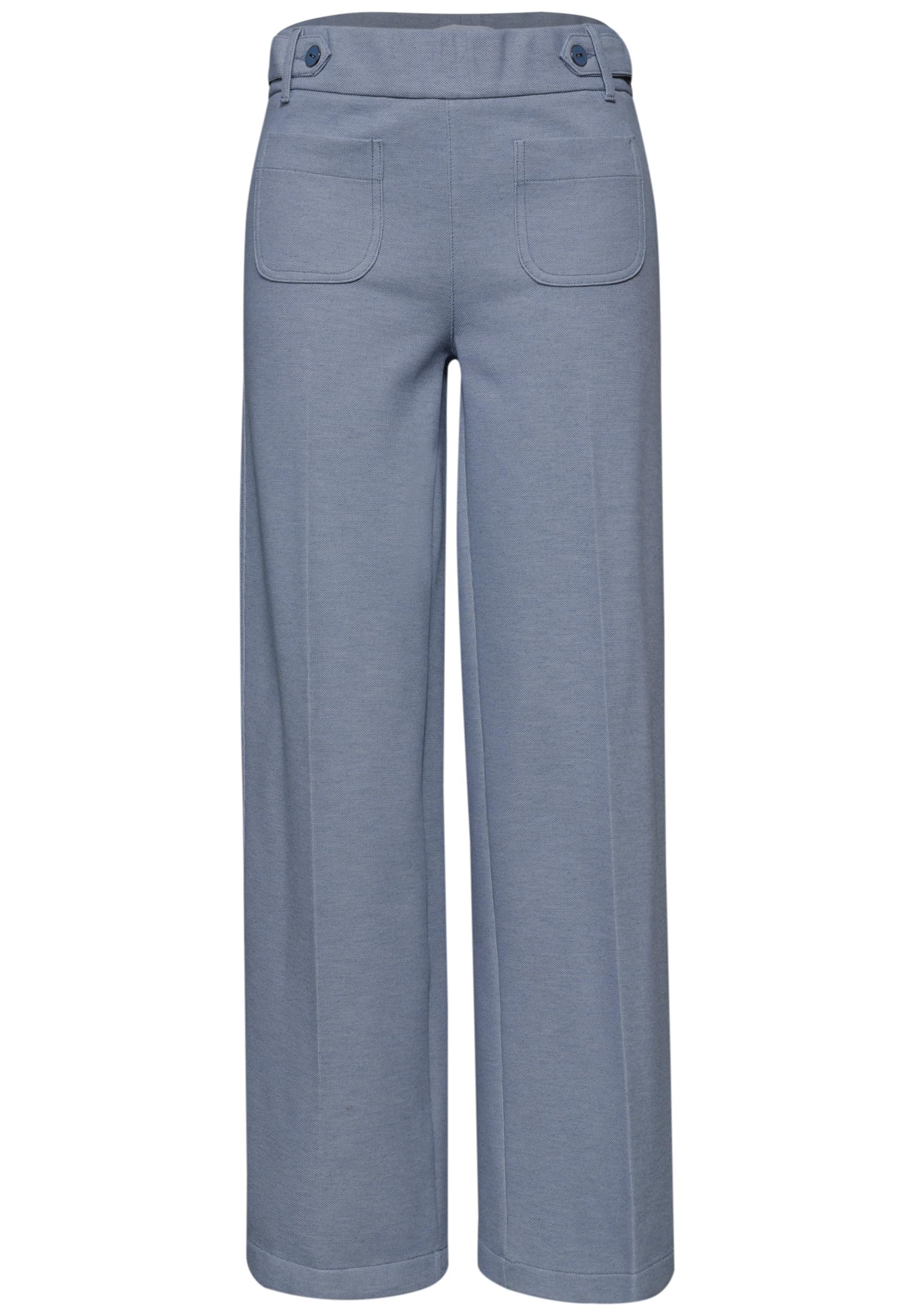 Street One Damen Wide Leg Hose mit Knopfdetails 3818166