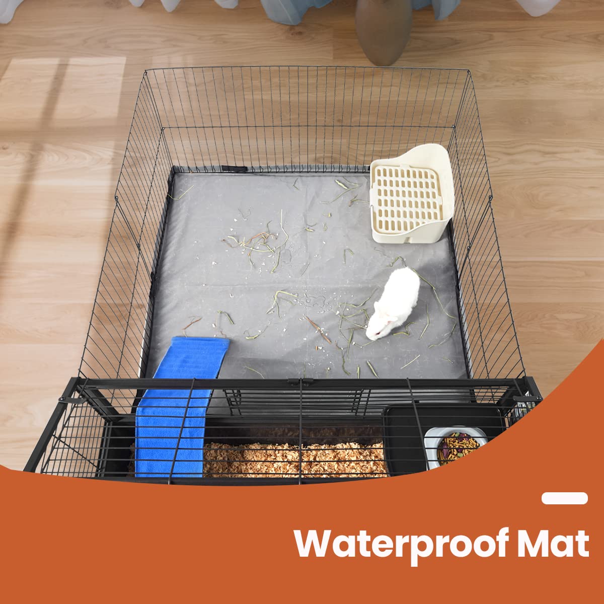 Aivituvin Haustier-Laufstall Für Meerschweinchen & Kaninchen - Wasserdicht, 1,5 M²