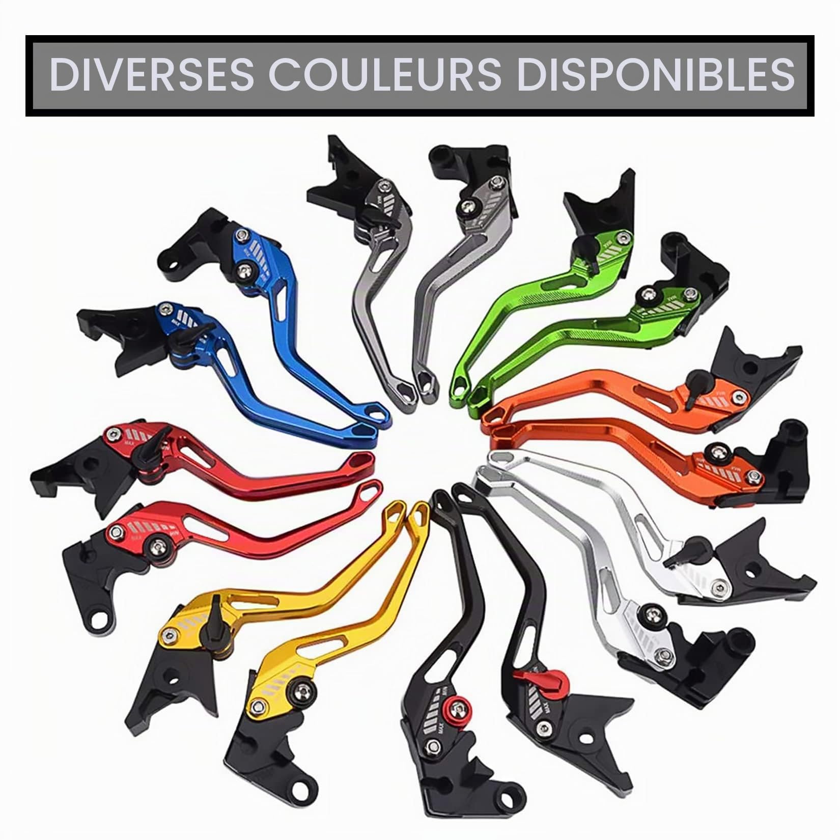 PSLER Levier d'Embrayage Frein compatible Suzuki Bandit 650 2007-2010