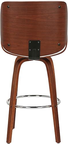 Miniatura 4 de Porthos Home Miller con tapicería de piel sintética resistente al agua y a las manchas, base de madera curvada, reposabrazos bajos, respaldo de