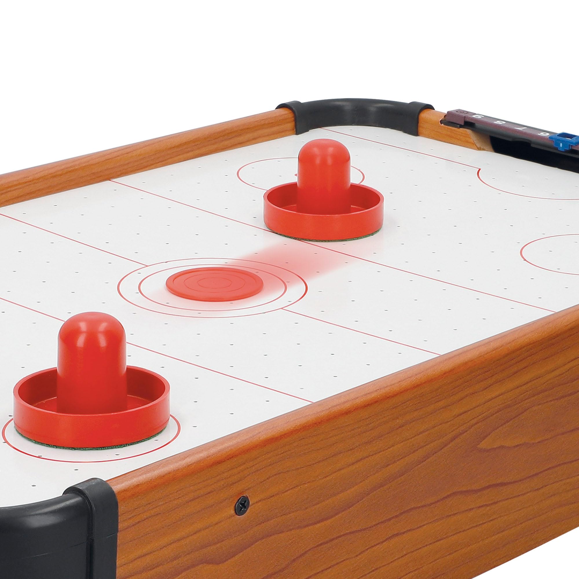 ColorBaby 46614 Jeu de Table de Hockey en Bois 56 x 31 x 10 cm, CB Games, 2 poussoirs Base en Feutre, 2 disques et 2 marqueurs, pour Enfants à partir de 6 Ans, Cadeaux et Jouets pour Enfants
