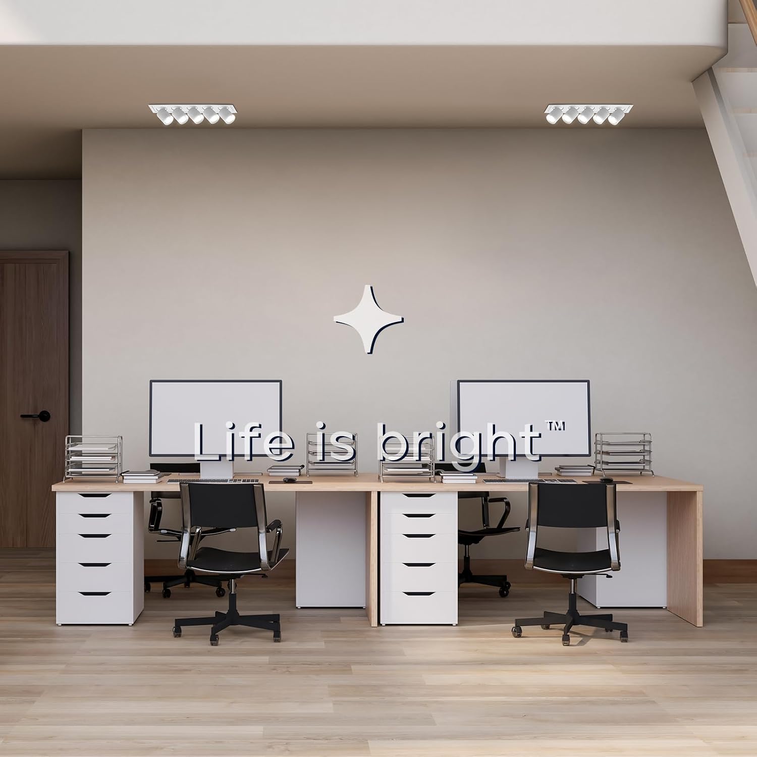 LUXRITE 5-Head Adjustable Recessed LED Spotlight, Retractable Directional Light, 5CCT 2700K-5000K, CRI90, 15W, 1000LM, Adjustable Head 355° Rotation & 80° Tilt, Dimmable, IC Rated, ETL Listed (4 Pack)