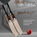Heega Bigbully Professional Season Cricket Bat | Premium Kashmir Willow Leather Ball Bat with Massive Sweet Spot, Thick Edges & Pro Grip for Tournament Matches (Harrow) (32.75) gallery image