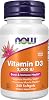 Suplementos NOW Foods, Vitamina D-3 2,000 UI, Alta Potencia, Apoyo Estructural*, 240 Softgels (Paquete de 1) 1