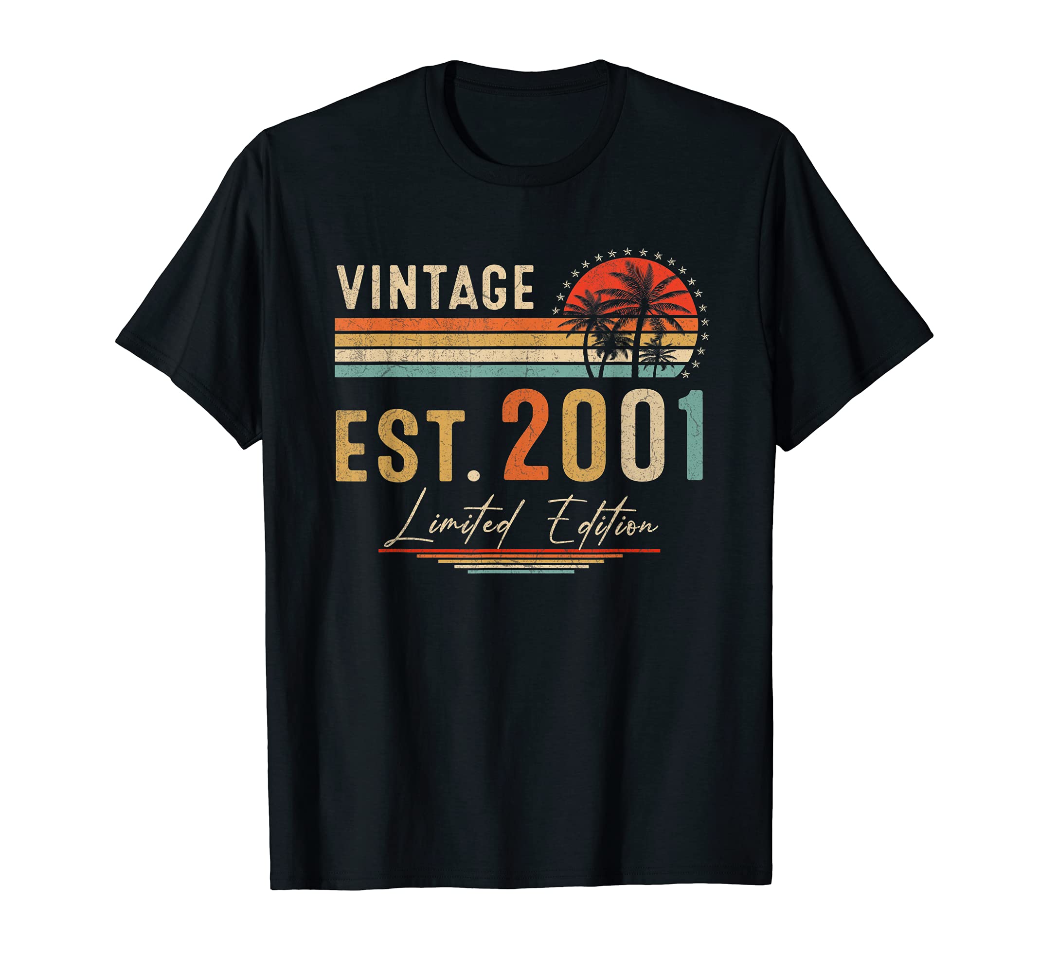 21 Year Old Gifts Vintage 2001 Limited Edition 21st Birthday T-Shirt