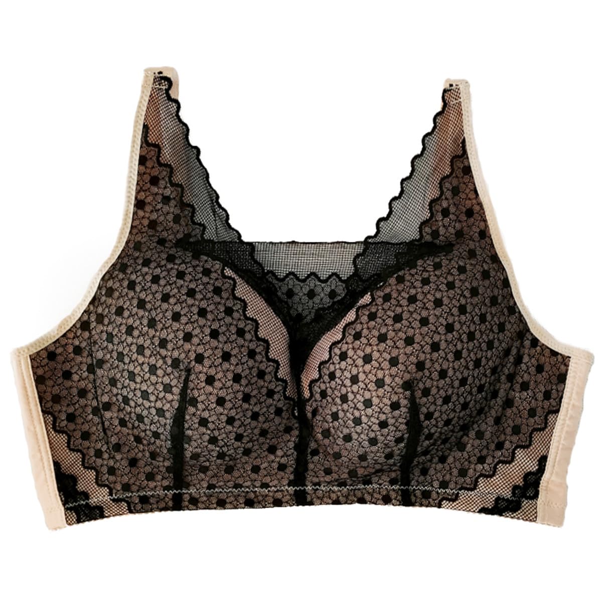 Trssorm Women's Black Mastectomy Bras With Pockets For Many Kinds Of Breast Prosthesis Post Surgery Bra