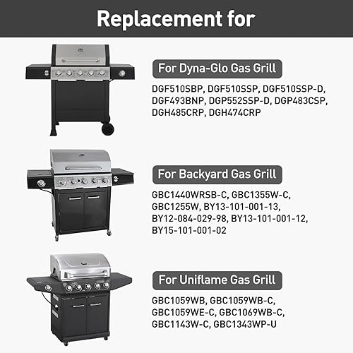 Miniatura 3 de SHINESTAR Piezas de repuesto de placas térmicas para parrilla Dyna-Glo, Backyard y Uniflame, DGF510SBP, DGF493BNP, BY15-101-001-02, BY13-101-001-13,