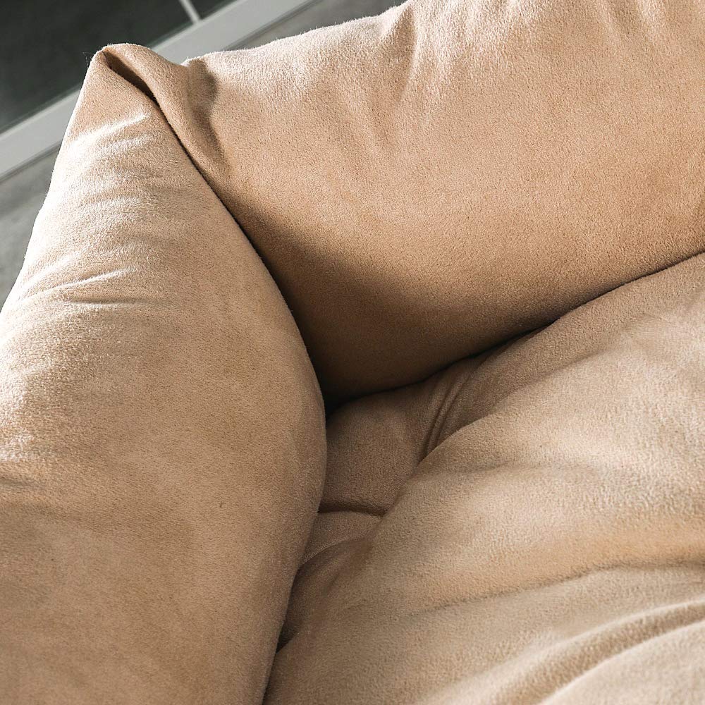 evergreenweb – Cama para perros 45 x 65 cm de tamaño pequeño, Relleno de Lazo Water Foam efecto pluma Suave lavable, caseta de interiores con cojín desenfundable, colchón para animales Domésticos, Rex