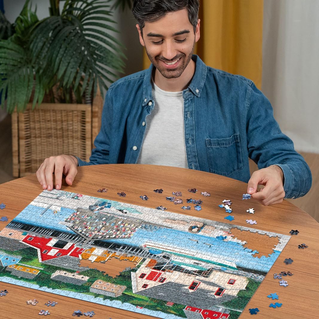 Ravensburger Fisherman's Cove 1000 Piece Jigsaw Puzzle for Adults - 12000306 - Handcrafted Tooling, Made in Germany, Every Piece Fits Together Perfectly