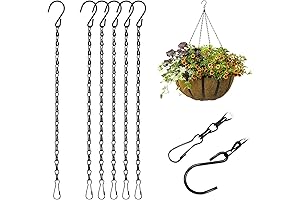 6PCS Hanging Basket Chain with Hooks