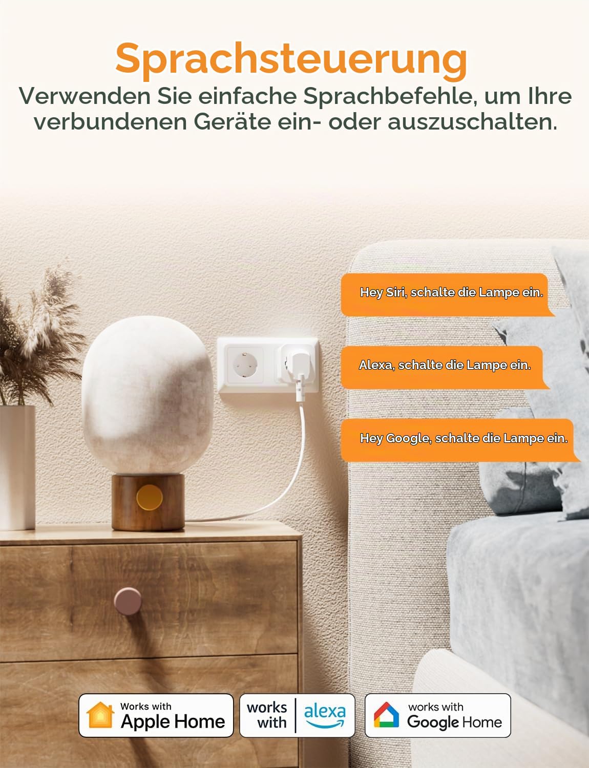 Refoss WLAN Steckdose funktioniert mit Apple HomeKit, Zeitschaltuhr Steckdose mit Verbrauchsmessung, Smart Steckdose mit Fernbedienung, Stromzähler Balkonkraftwerk, mit Alexa, Google, 4 Stück