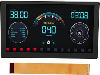 Tela sensível ao toque capacitiva de 7 polegadas, tela integrada com tecnologia QLED, tela sensível ao toque fina de 1024 × 600 para computadores Raspberry Pi/Windows/placas-mãe Jetson Nano