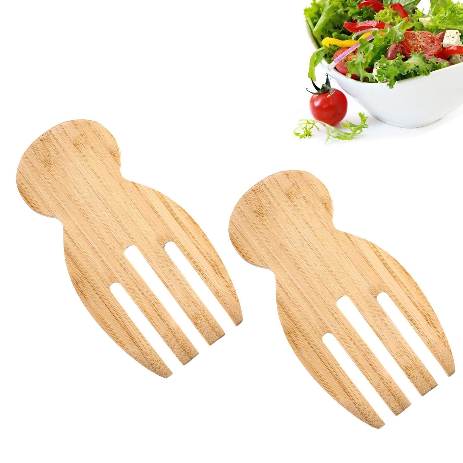 2-Piece Wooden Salad Servers Set