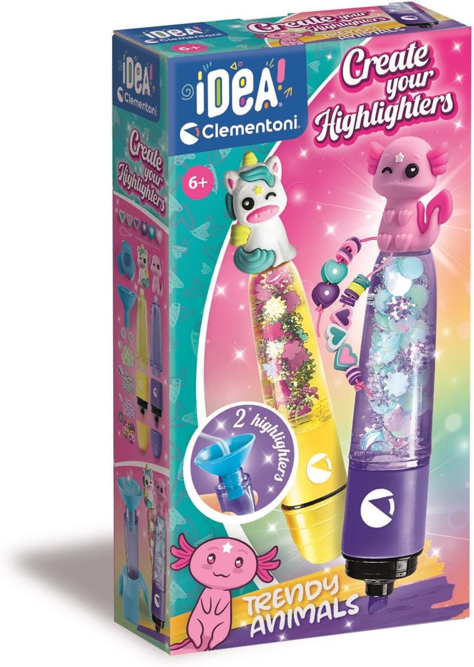 Clementoni Small Highlighter LAB_Trendy Animals