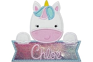 Customizable Unicorn Name Patch - Sew On Or Iron On