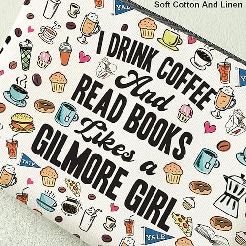 Miniatura 10 de Decohim Divertida bolsa de maquillaje inspirada en los fanáticos de Lukes, blanco604