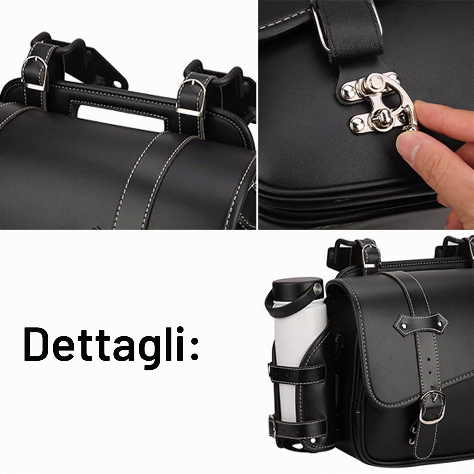 Decorazione Moto Per H&onda Rebel 250 300 500 Rebel 300 Rebel 500 Borsa Moto Impermeabile Borsa Laterale Del Motociclo Di Cuoio DELL'UNITÀ Di Elaborazione Borsa Da Viaggio Custodia Per Il Trasporto (