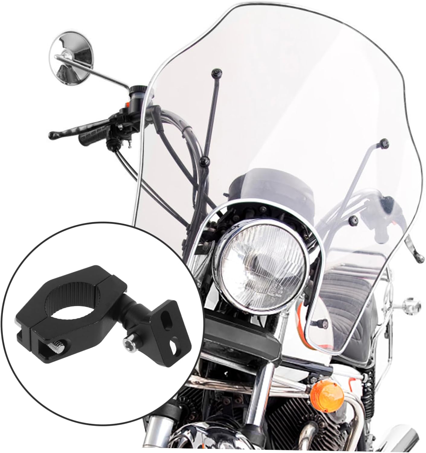MAGICLULU 1Set Aluminum Motorcycle Fork Bracket Mounting Holder for LED Spotlight Secure Easy Install Enhanced Visibility Durable Construction for Optimal Lighting