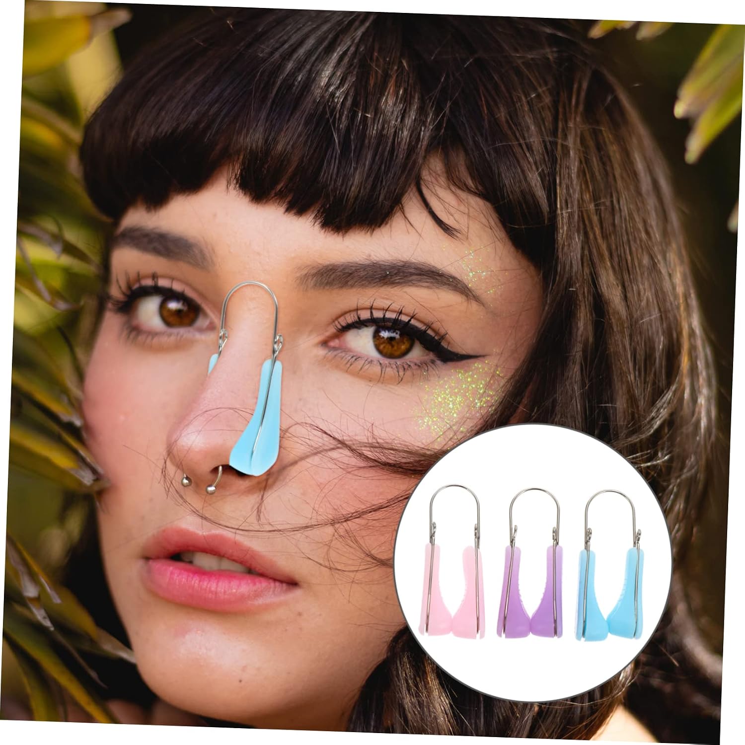 3pcs Silicone Nose Lifters for Straightening Nose Bridge Comfortable Clips for Beauty Enhancement Pink