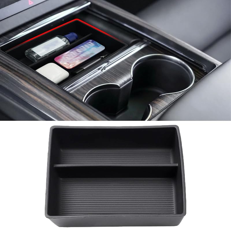 Bandeja Organizadora para Console Central Tesla Model S e Model X 2021–2026 Jaronx, Plaid e Long Range