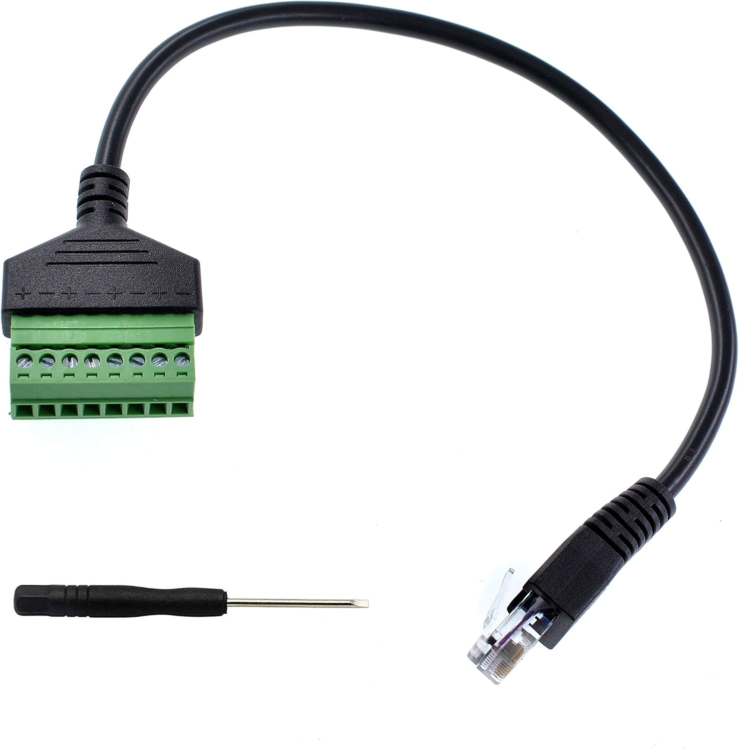 Oiyagai 1pc Compatible RJ45 Screw Terminal Adapter