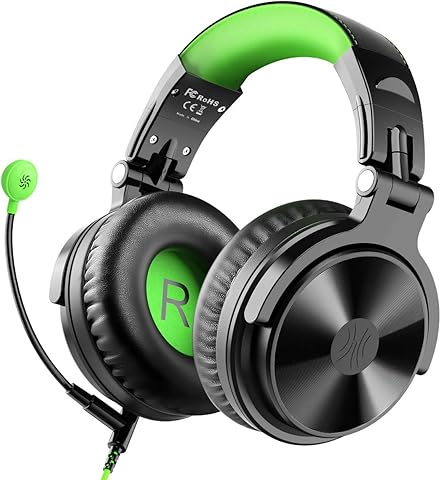 OneOdio Headphones with Microphone Over Ear Wired 50mm Stereo Sound headset for PS4 Xbox Phone office Music PC Game Chat DJ
