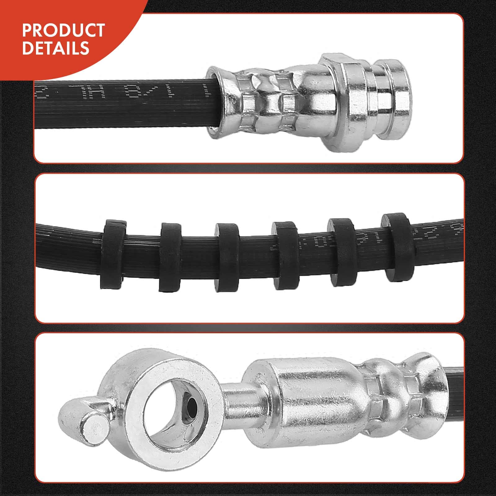 A-Premium Front Passenger Brake Hydraulic Hose – Compatible With Ford Fusion 2013-2020, Lincoln MKZ 2013-2019 - View #9