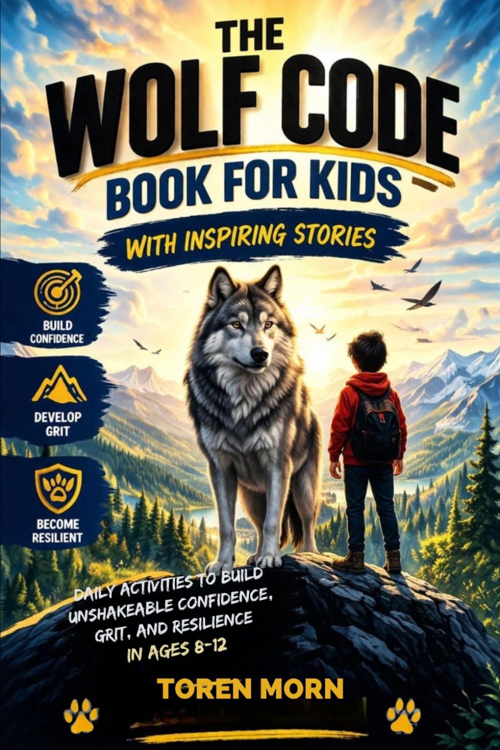 The Wolf Code Book For Kids With Inspiring Stories: Daily Activities to Build Confidence, Grit, Resilience, and a Growth Mindset (Ages 8–12)