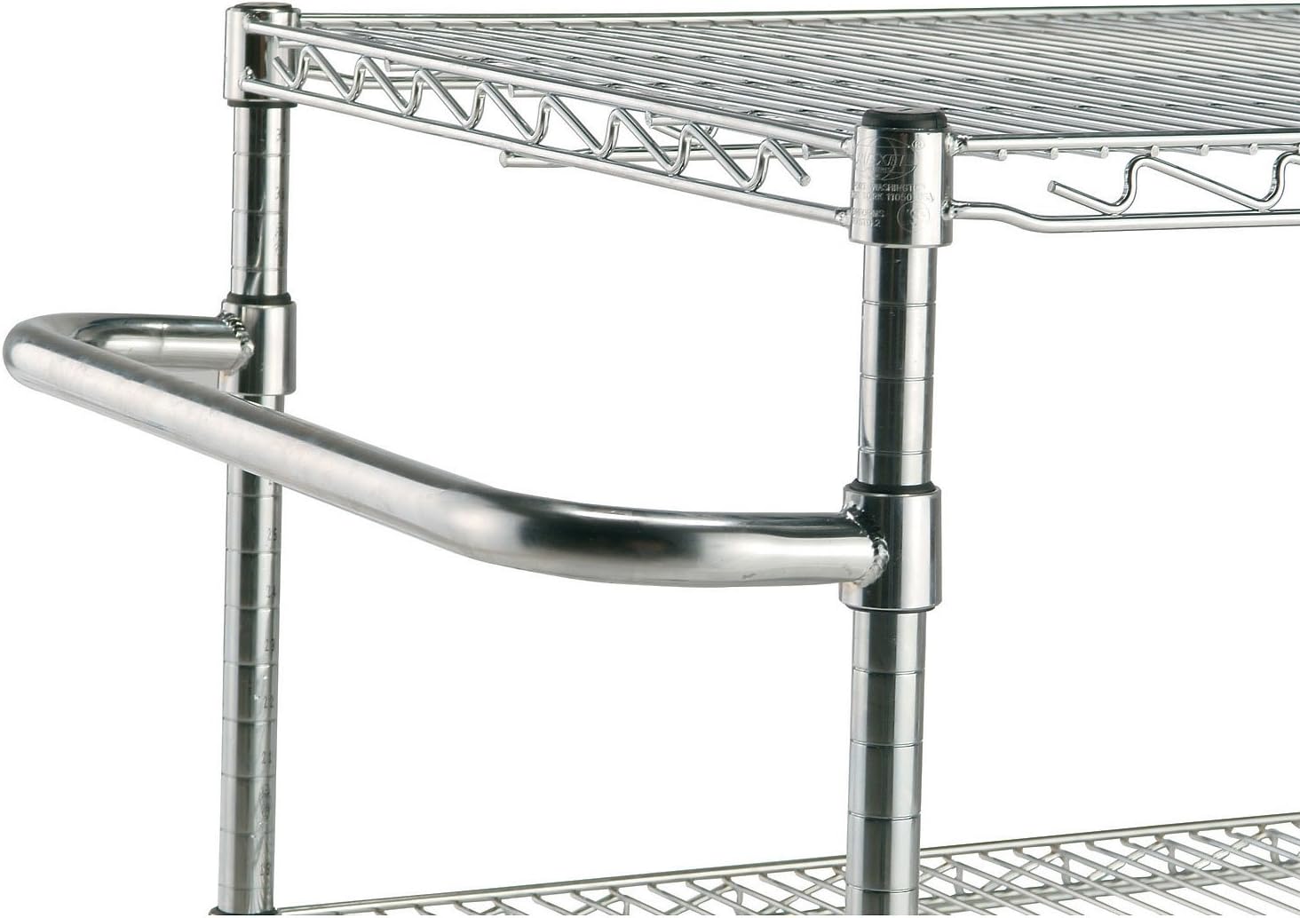 Nexel Safety Push Handle, Chrome Finish, 21"W