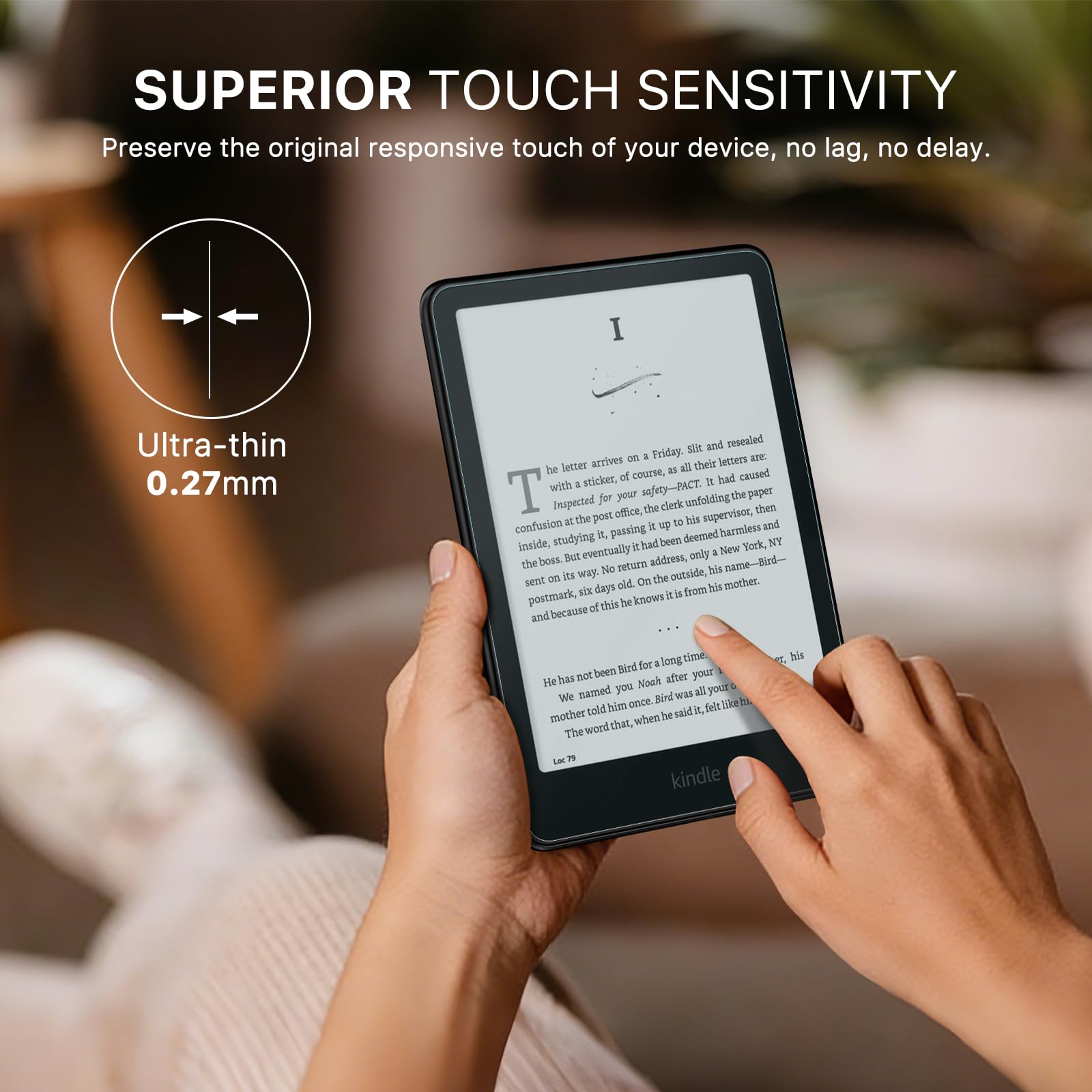 MoKo Pellicole Protettive Schermo Anti Luce Blu per Kindle Paperwhite 7" 12ª Generazione 2024 e Kindle Colorsoft Signature Edition