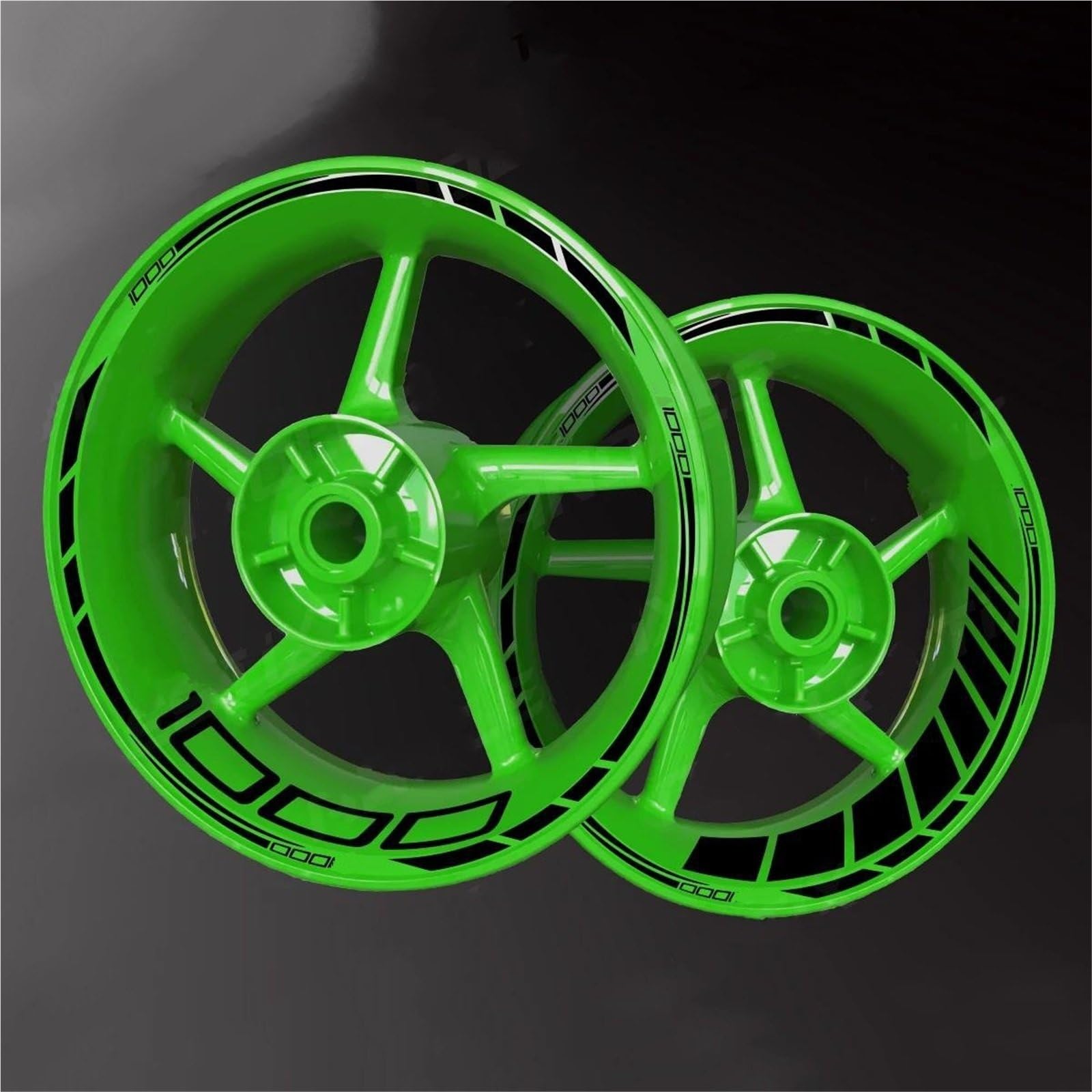 Wheel Stickers Motorcycle Reflective Wheel Decal for for Z1000 for Z 1000 Rim Stripe Decals Waterproof Hub Stickers Rim Reflective Decal