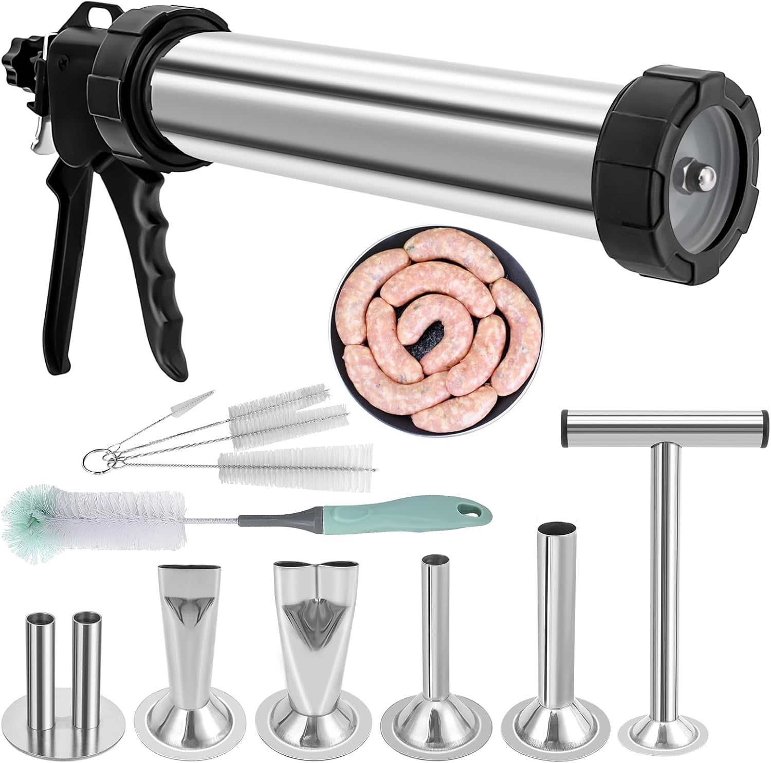 Beef Jerky Gun, Sausage Maker Gun, 2 Lb Large Capacity Meat