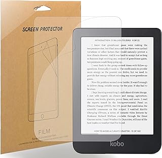Compatible with Kobo Clara 2E Screen Protector,Lamshaw PET Soft Anti-Glare, Anti-Scratch, Anti-Bubble, Premium Screen Film Compatible with Kobo Clara 2E HD eReader-6 Inches (3 Pack)