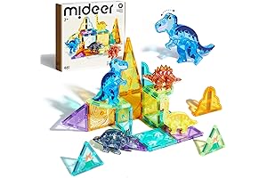 MiDeer Dinosaur Toy Magnetic Tiles