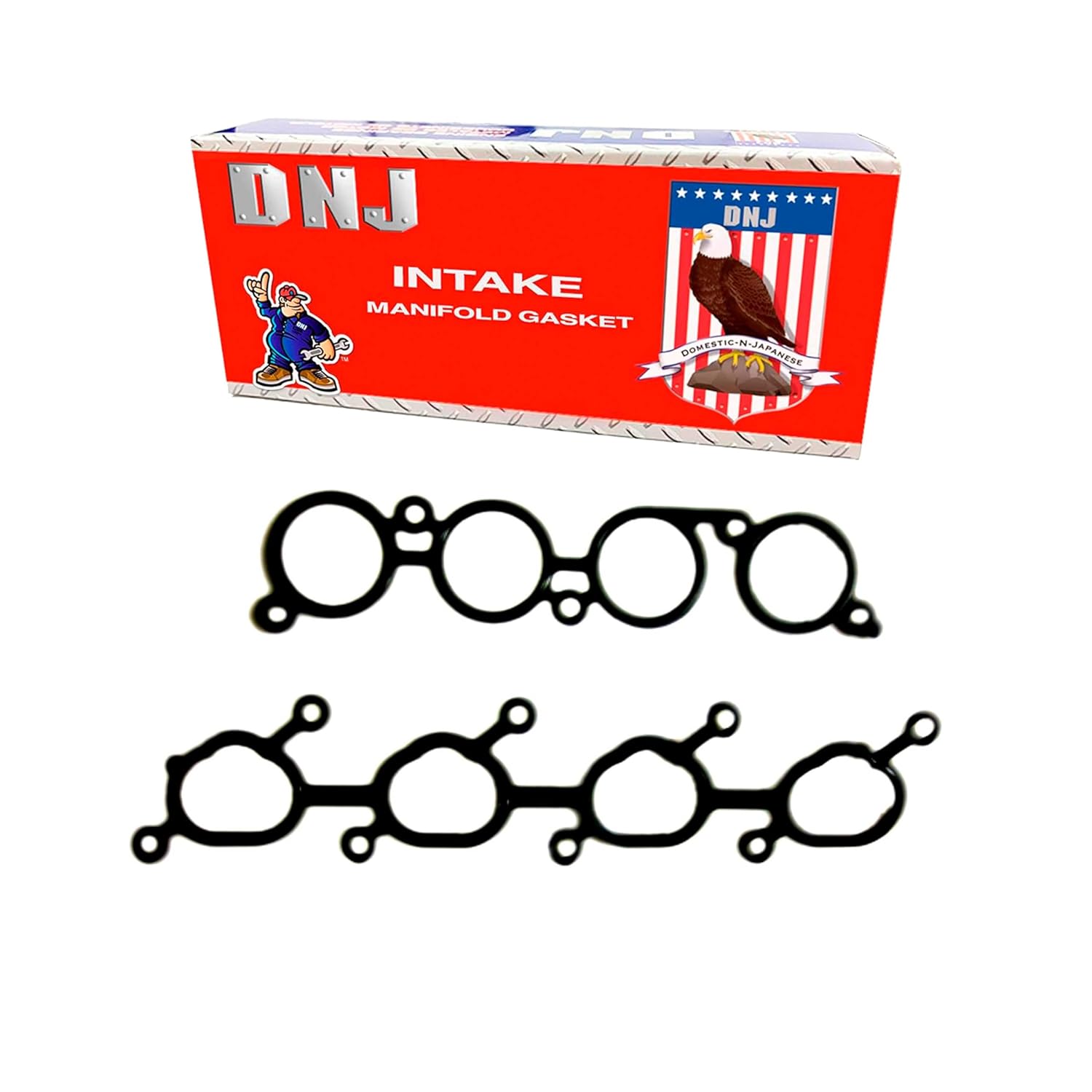 DNJ IG670 Intake Manifold Gasket Set for 1991-1993 Infiniti Nissan G20 NX Sentra 2.0L L4 16V DOHC 1998cc