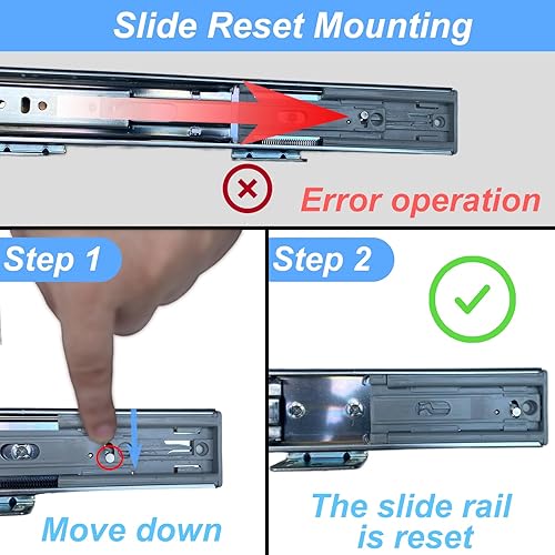 Miniatura 6 de ROOMTEC Organizador de gabinete extraíble de 19-12 pulgadas de ancho x 21 pulgadas de profundidad, cajón extraíble para armarios de cocina con