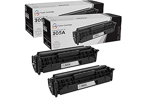 LD Products Compatible for HP 305A (CE410A) Black 2-Pack Toner Cartridge