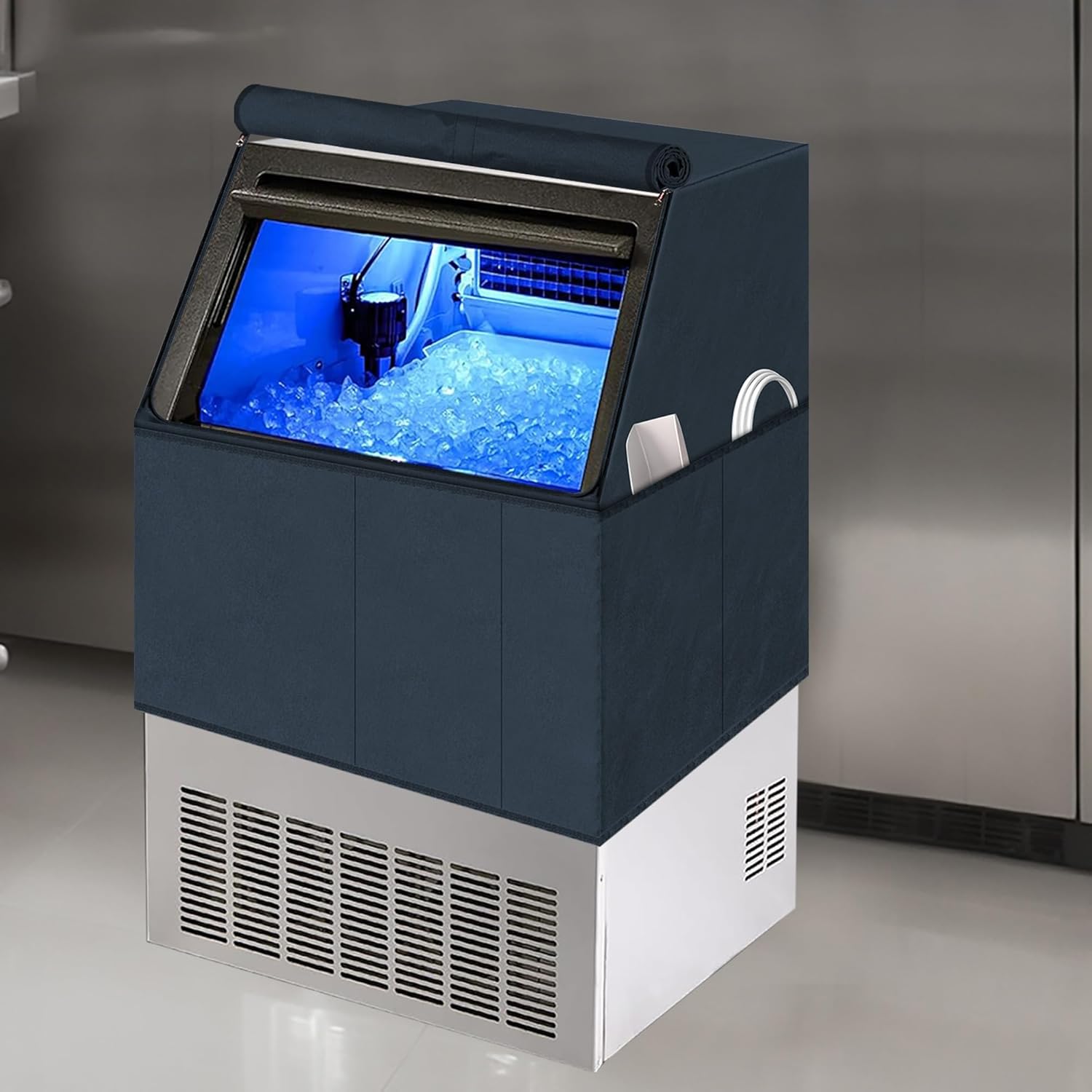 Commercial Ice Maker Machine Dust Cover Compatible with VEVOR Commercial Ice Maker Machine, 24H Ice Maker Machine 31" H x 25.5" W x 24.5" D, Dark Blue