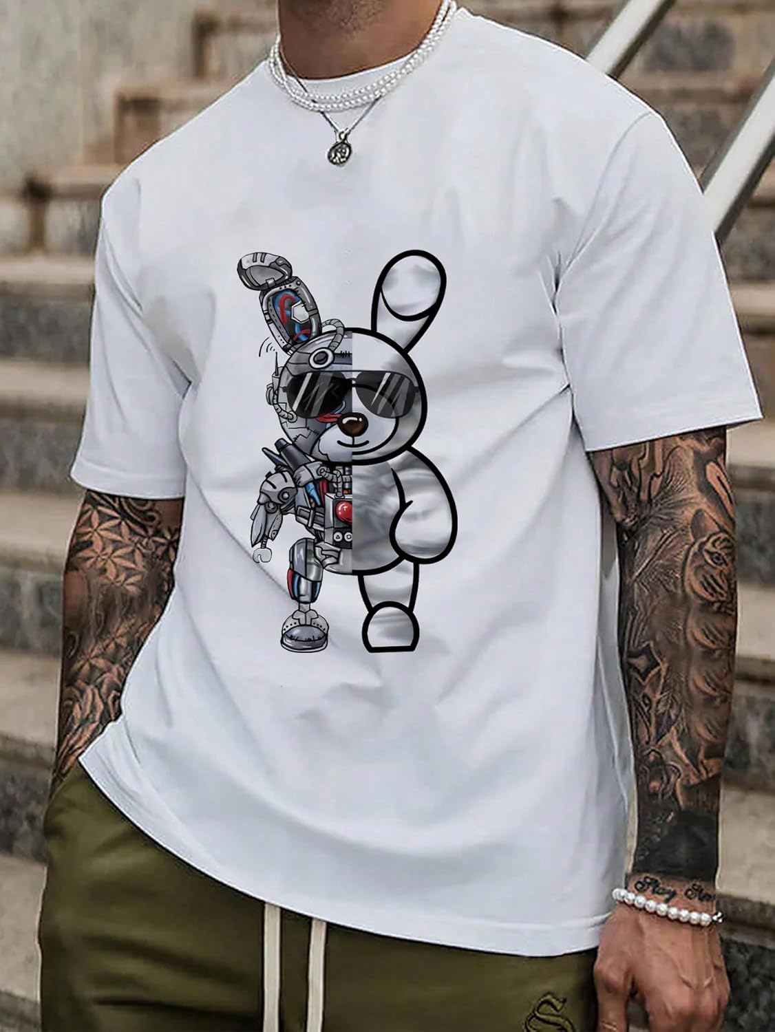 SOLY HUX Men's Graphic Tees Short Sleeve Crew Neck Vintage T-Shirt Casual Summer Shirt Tops - Image 5