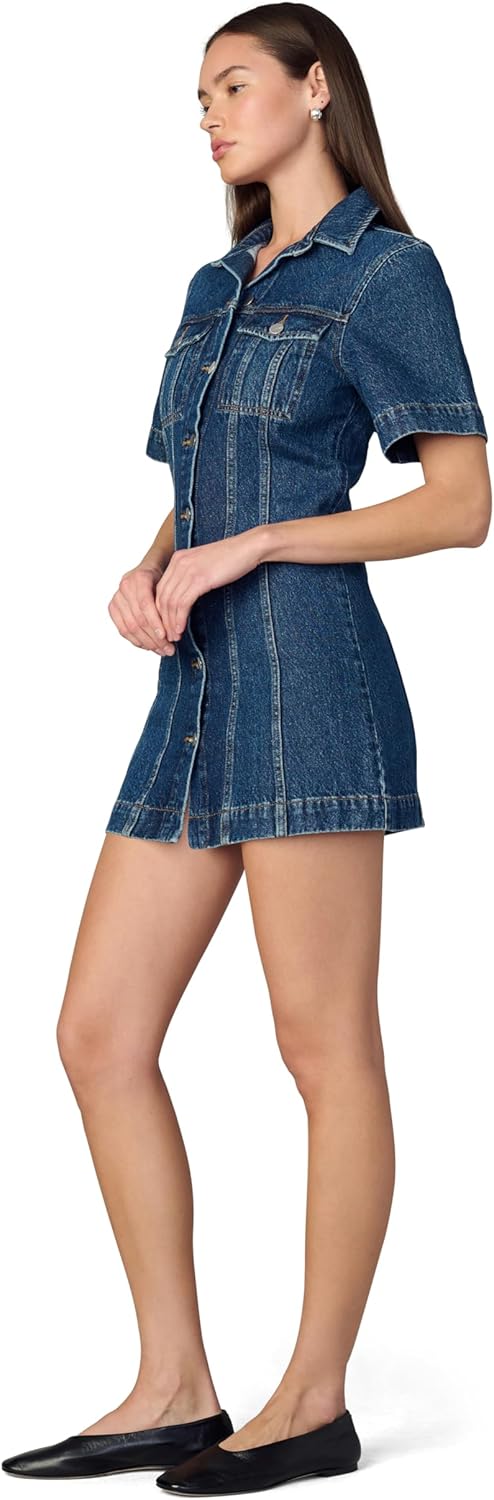 Joe's womens The Denim Tucker Mini Shift Dress - Image 2