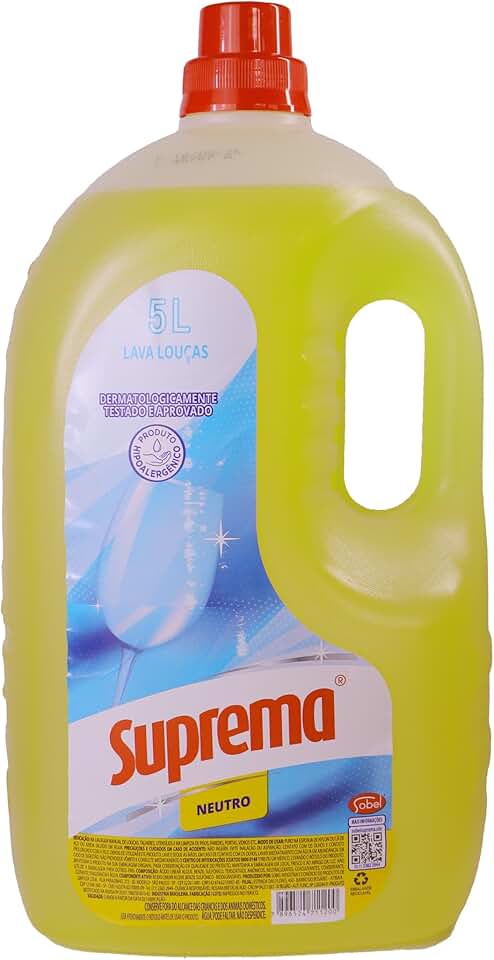 Suprema Lava Louças Neutro 5L - Nova embalagem (Pode variar)