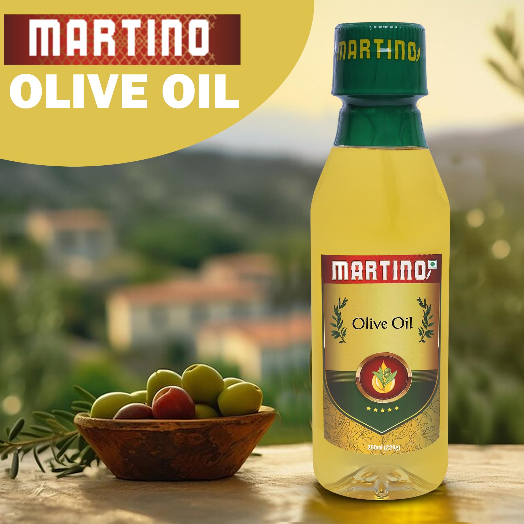 Martino olive oil 250ml extra light olive oil for Indian Cooking Rich in Antioxidants | Ideal for Frying, roasting, sauteing| Extra Light|Neutral Flavour 1