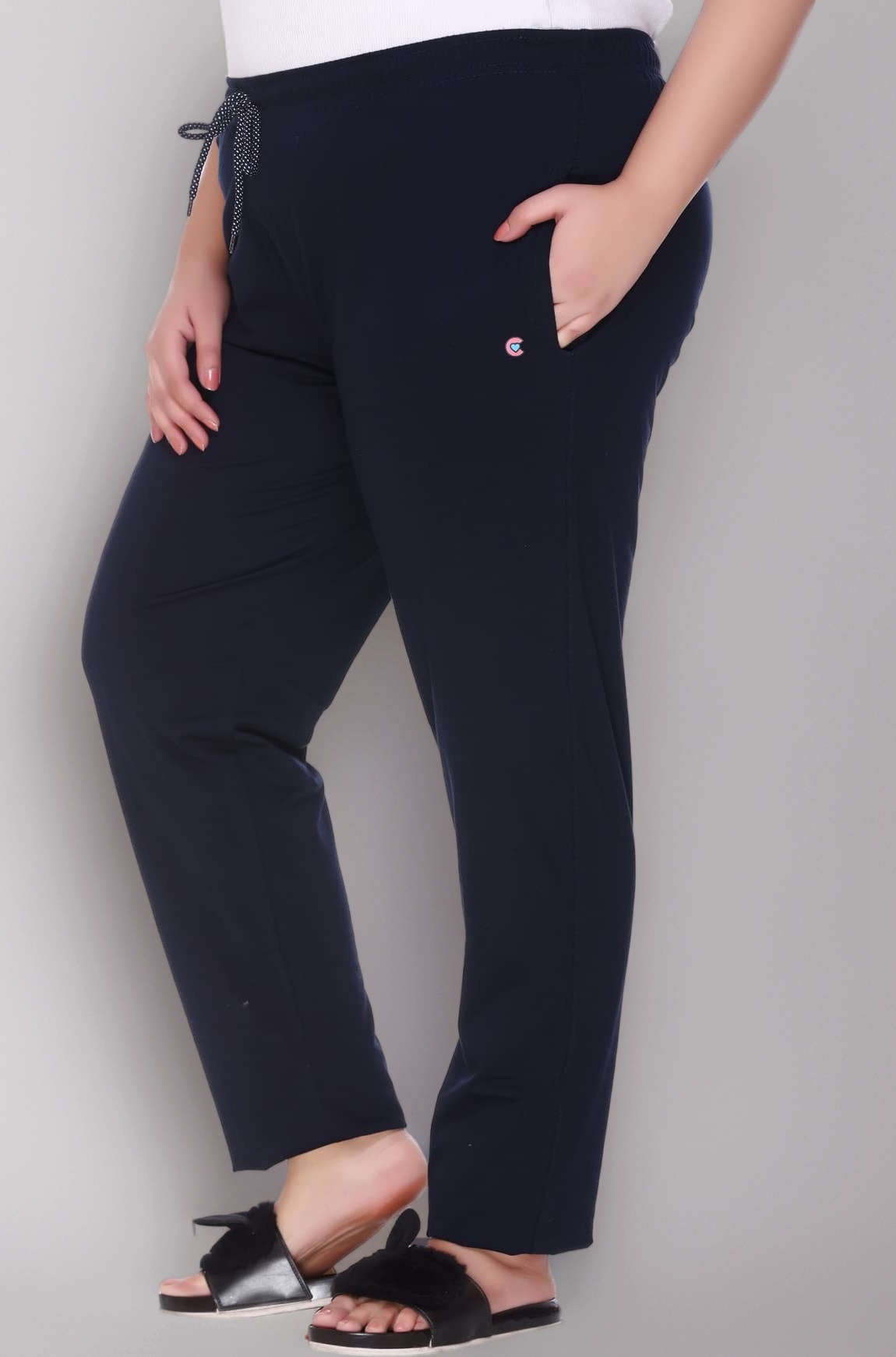 CUPID Woman's Regular Fit Cotton Track Pants, Lower, Sports Trouser,Night Pants, Joggers for Lounge n Gym Wear for Ladies